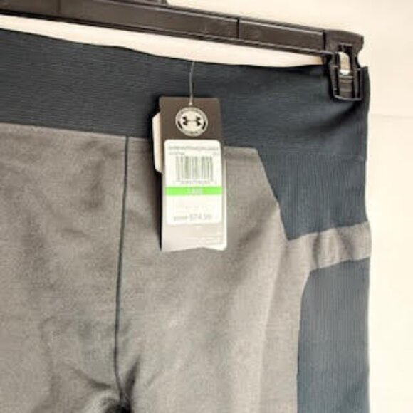 🔥 Under Armour HeatGear Compression Leggings | Black Gray | Women’s Large (L) - Picture 4 of 8